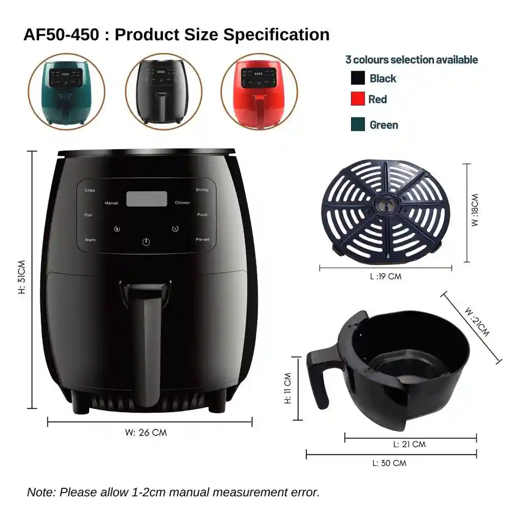 Smart Air Fryer 6L Digital Touch For Sale